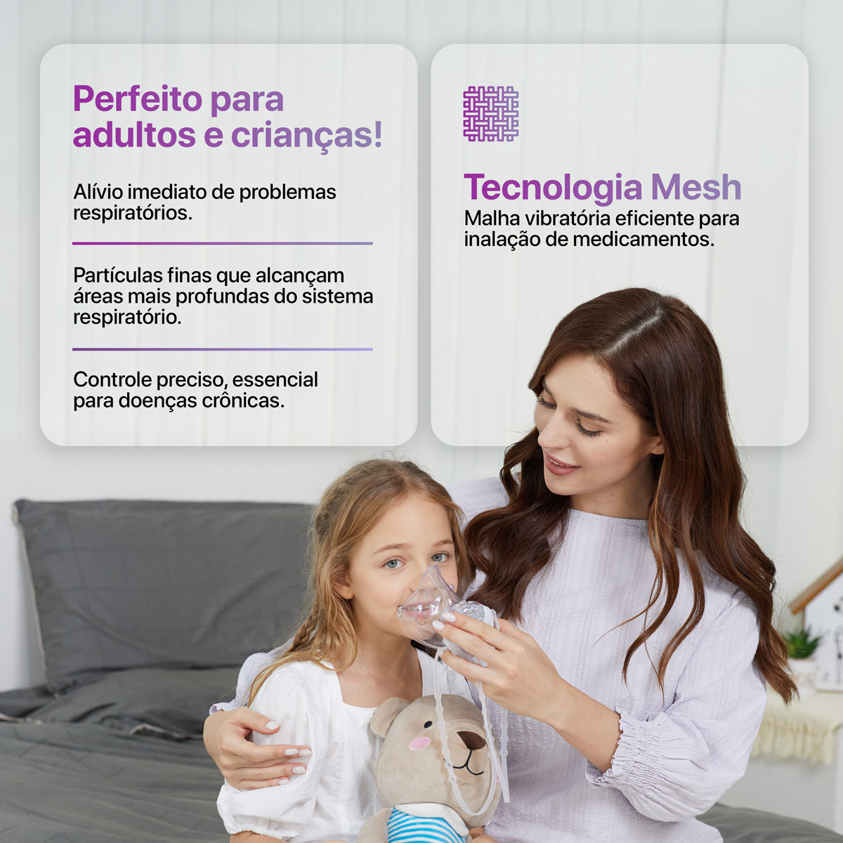 Inalador Nebulizador Hands Free Mini Aero Care