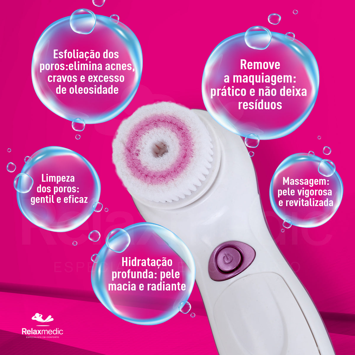 Escova de Limpeza Facial Clean Pro