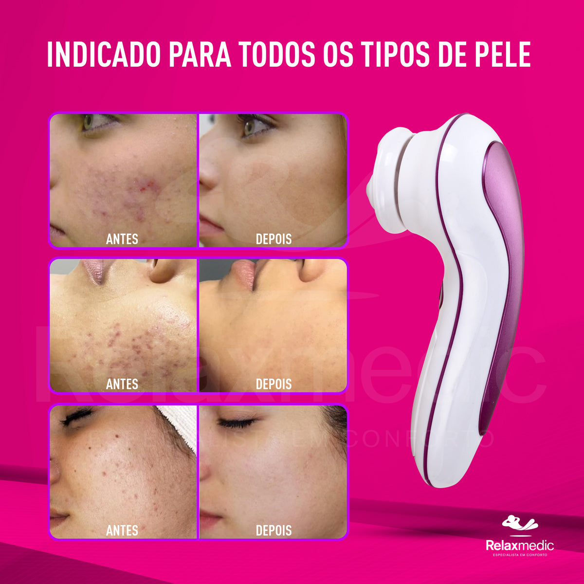 Escova de Limpeza Facial Clean Pro