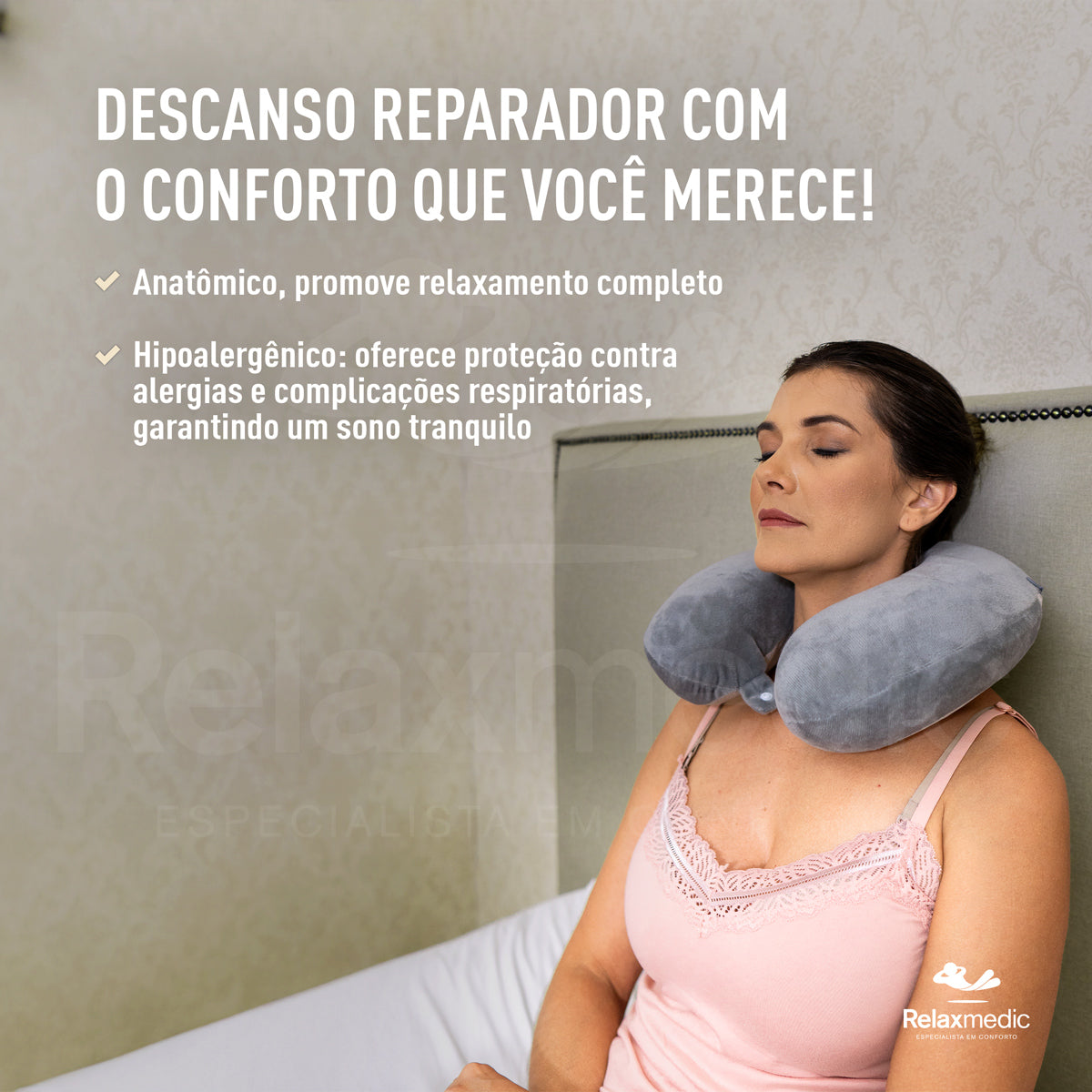 Almofada Pescoço Gel Viagem Dr Coluna