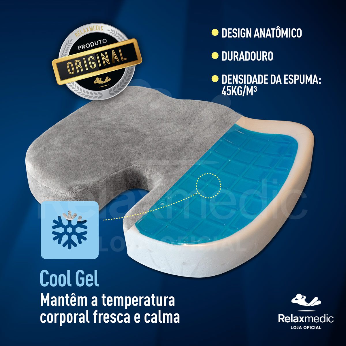 Almofada Cóccix Gel Dr Coluna