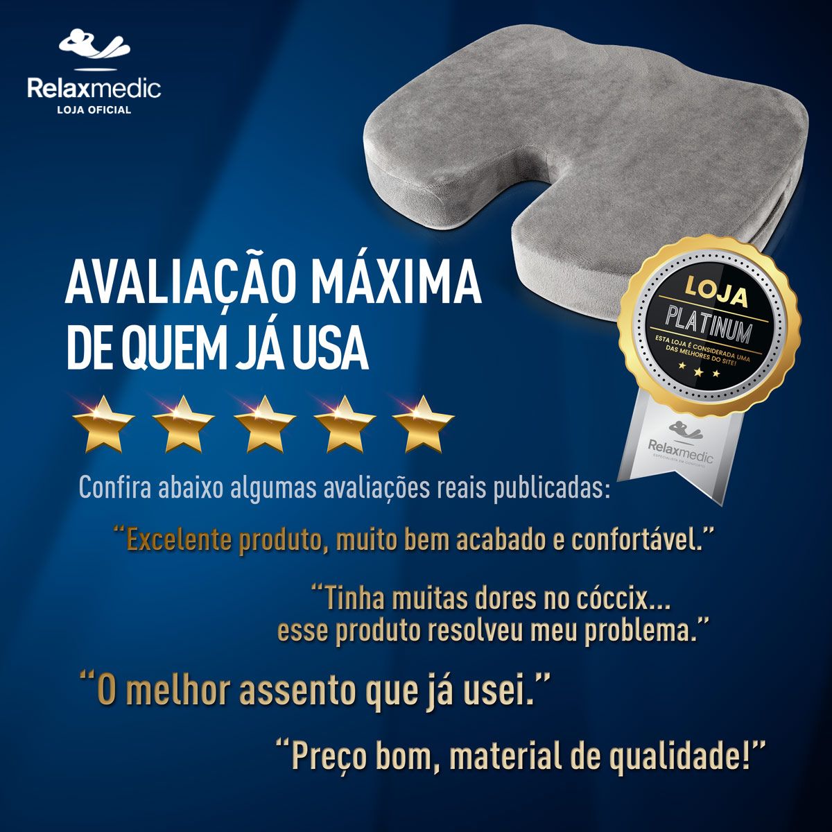 Almofada Cóccix Gel Dr Coluna