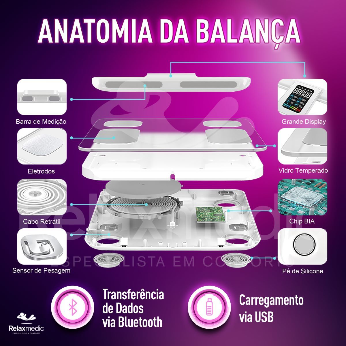 Balança de Bioimpêdancia BodyScan Pro