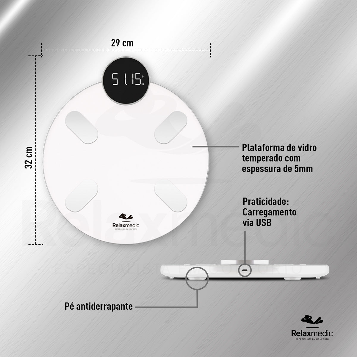 Balança de Bioimpedância Digital Biofit