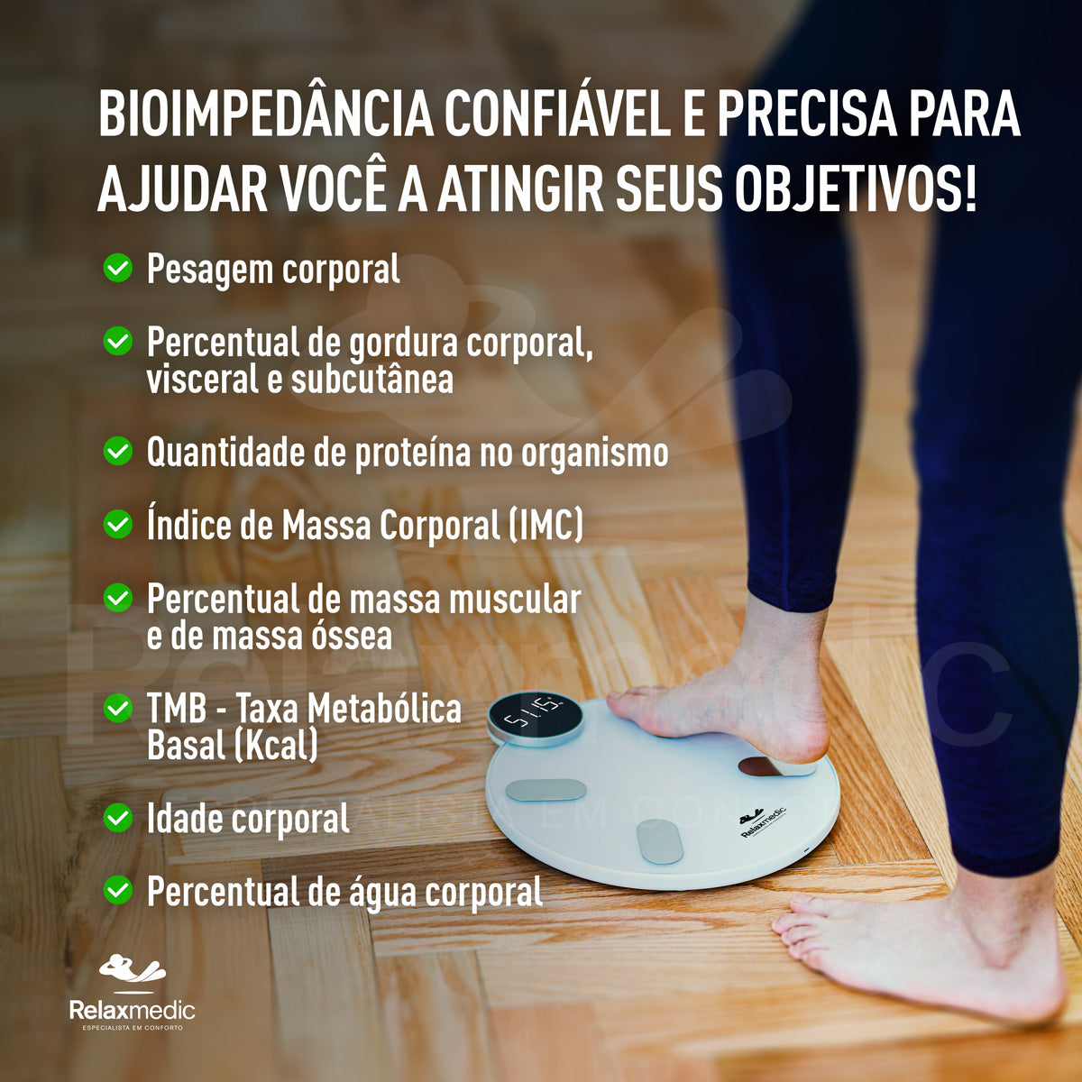 Balança de Bioimpedância Digital Biofit