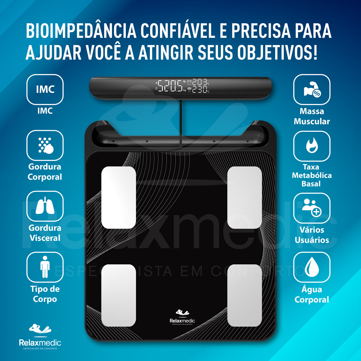 Balança de Bioimpedância Digital Biolife