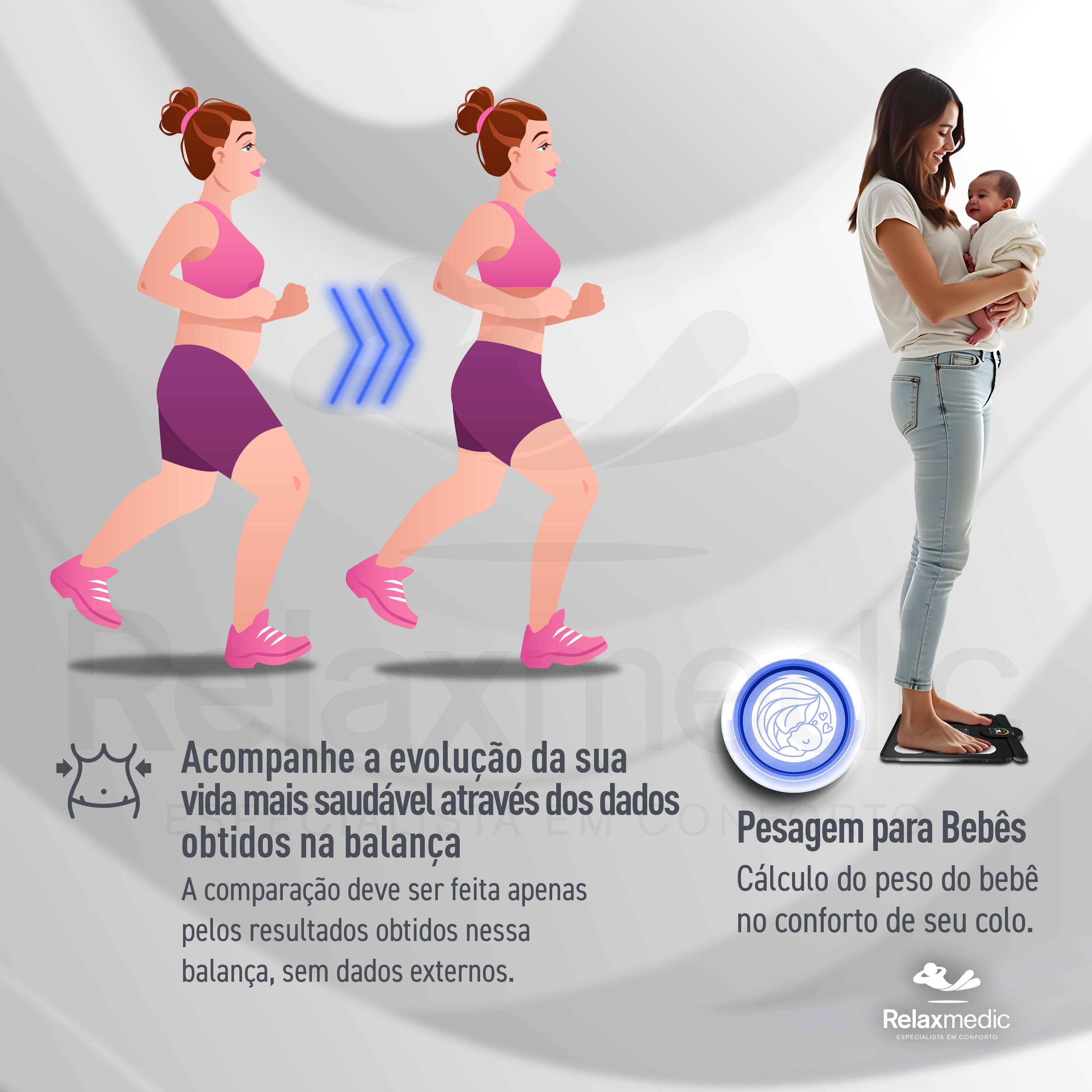 Balança de Bioimpedância Bodyscan Vision Preta