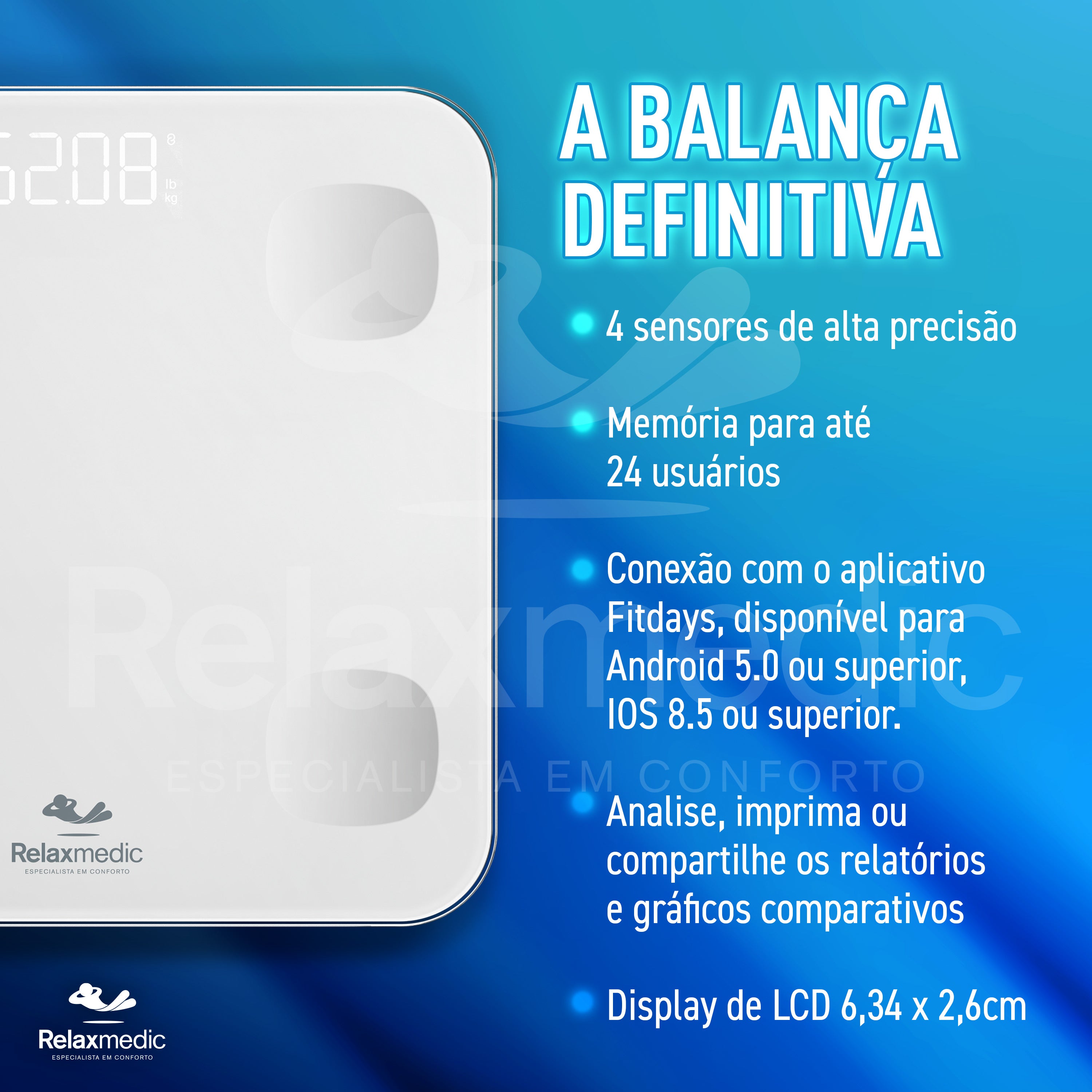 Balança de Bioimpedância Go Balance