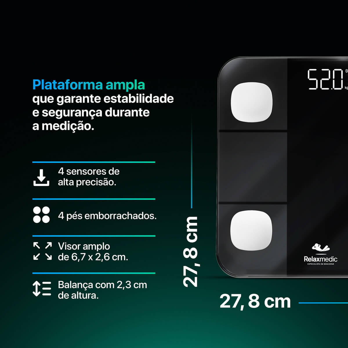 Balança Digital de Bioimpedância Smart Neo
