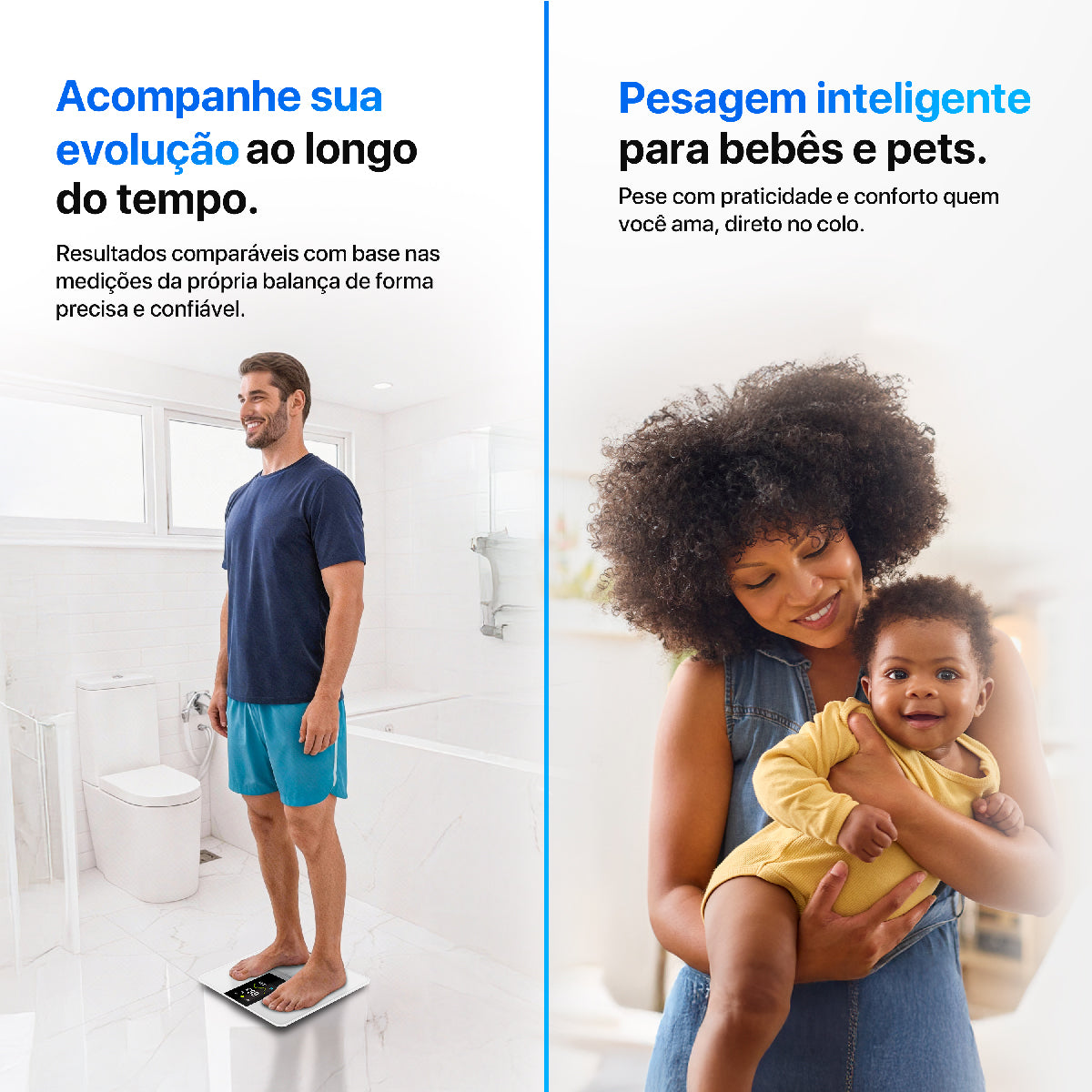 Balança Digital de Bioimpedância Intelligence Wi-Fi