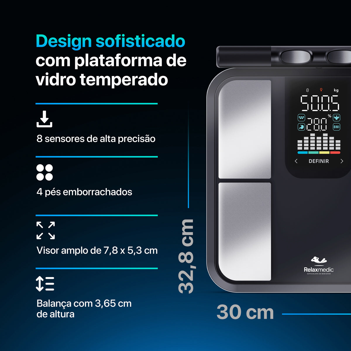 Balança De Bioimpedância Nivora
