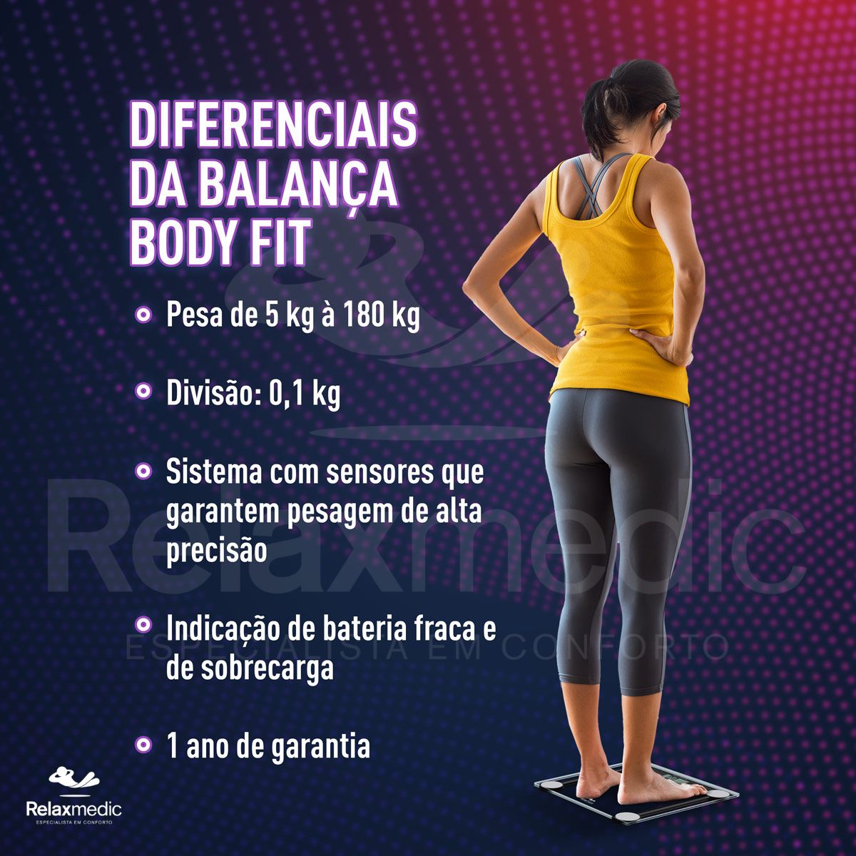 Balança Digital Body Fit