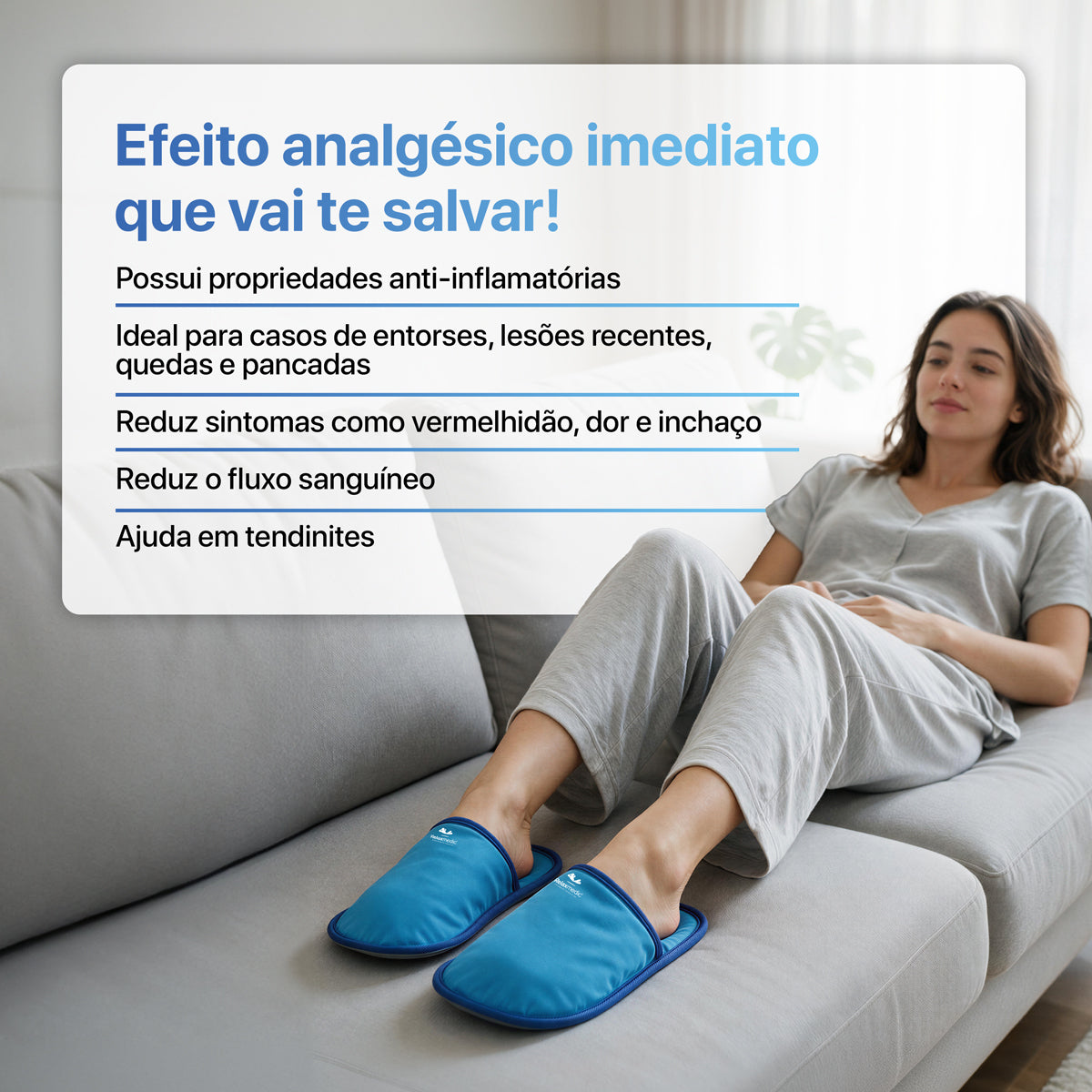 Bolsa Térmica Quente e Fria para Pés Slipper Pantufas