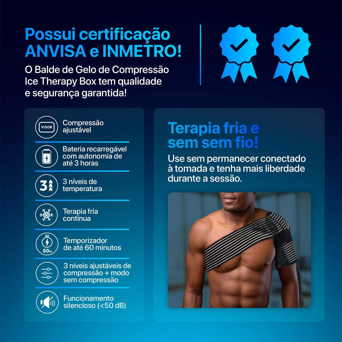 Balde de Gelo de Compressão Ice Therapy Bo