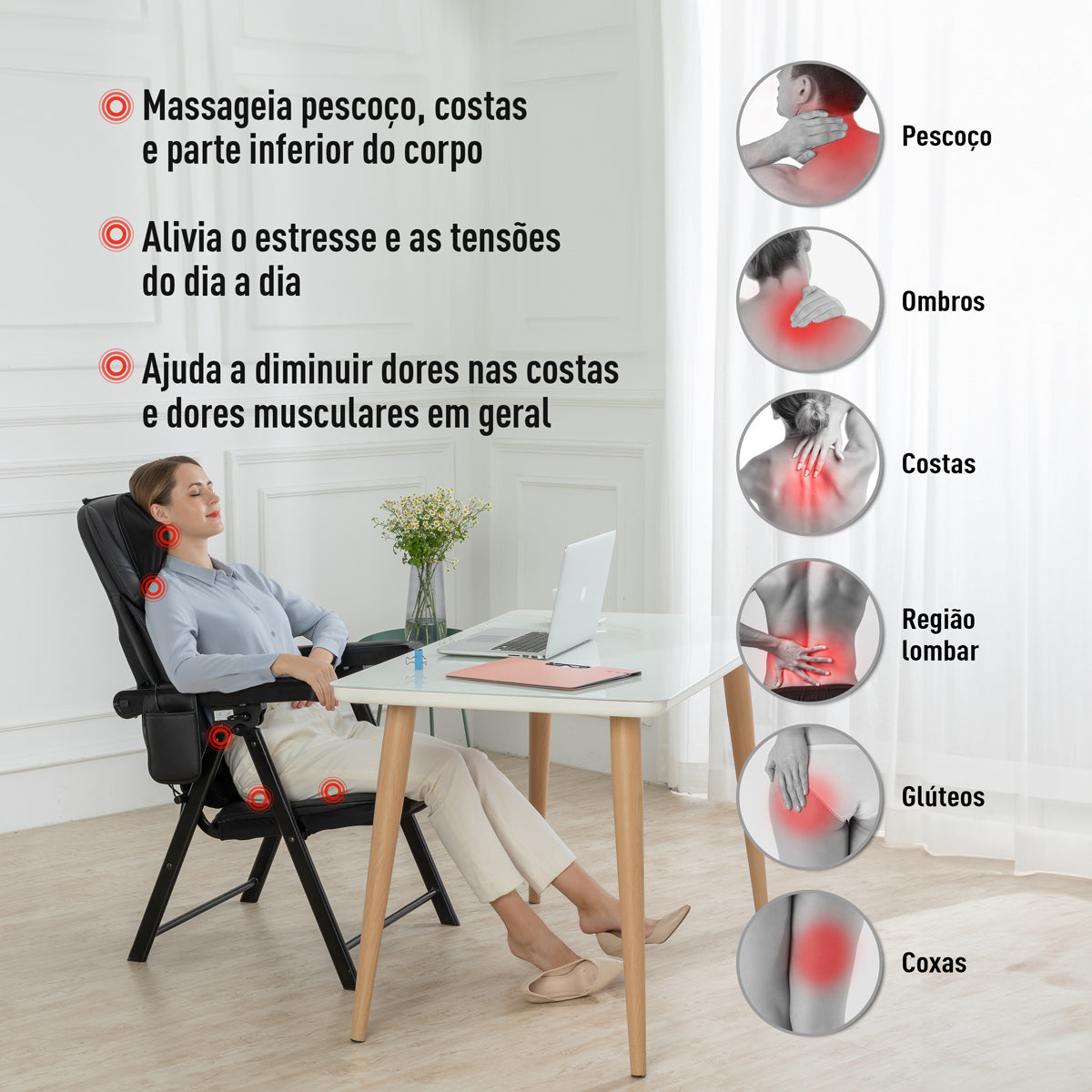 Cadeira de Massagem Shiatsu Flex