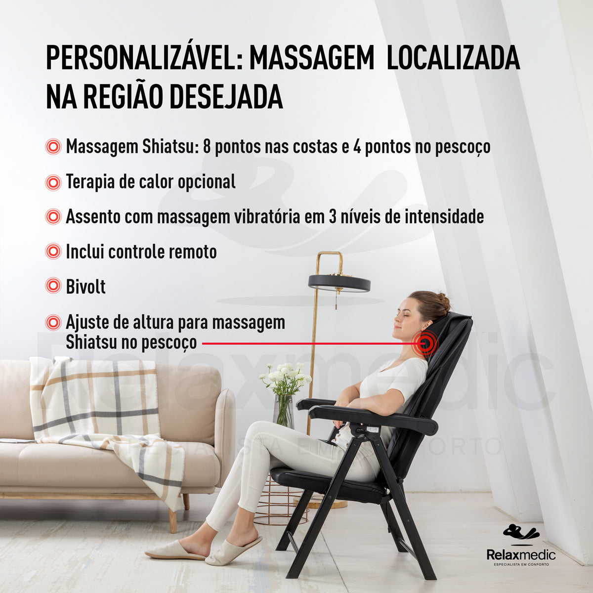 Cadeira de Massagem Shiatsu Flex