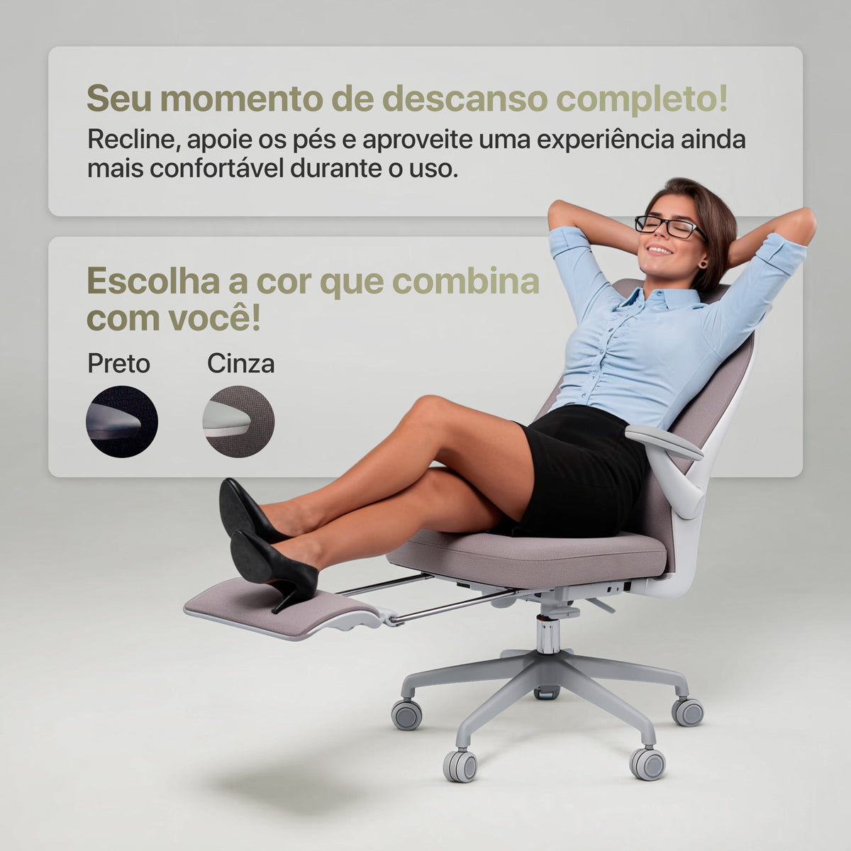 Cadeira de Escritório Massageadora Shiatsu Relaxflex