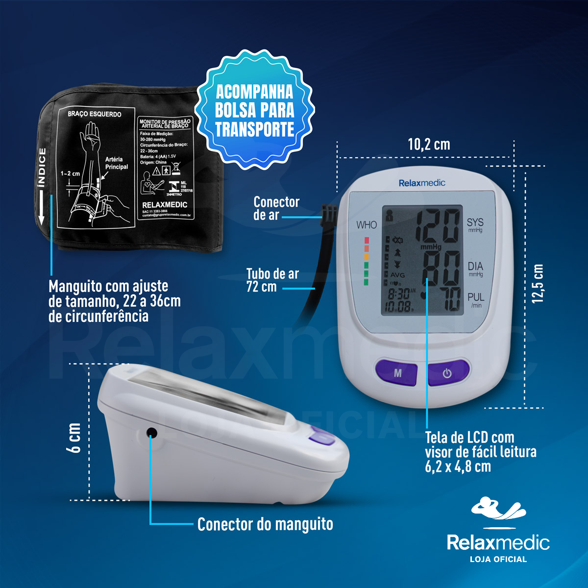 Aparelho de Pressão Digital Cardio Control