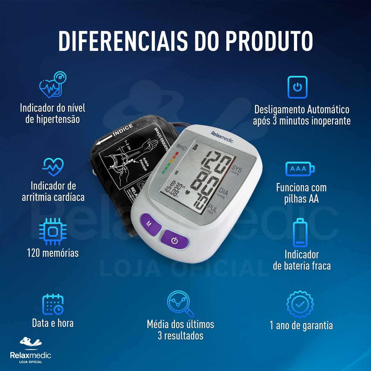 Aparelho de Pressão Digital Cardio Control