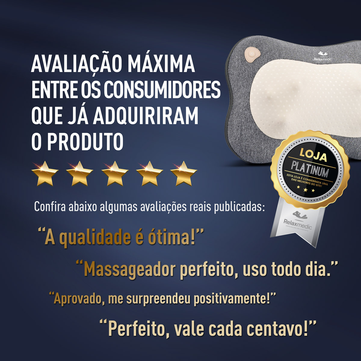 Almofada Massageadora Shiatsu Pilow Smart