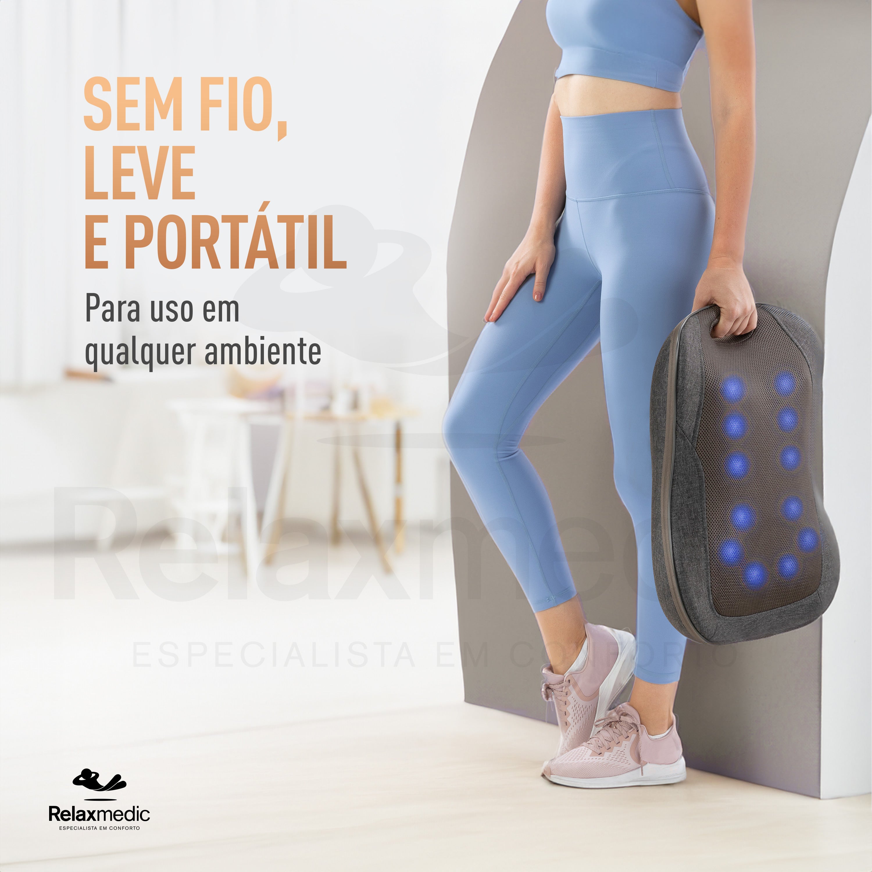 Almofada Massageadora Wireless Pillow