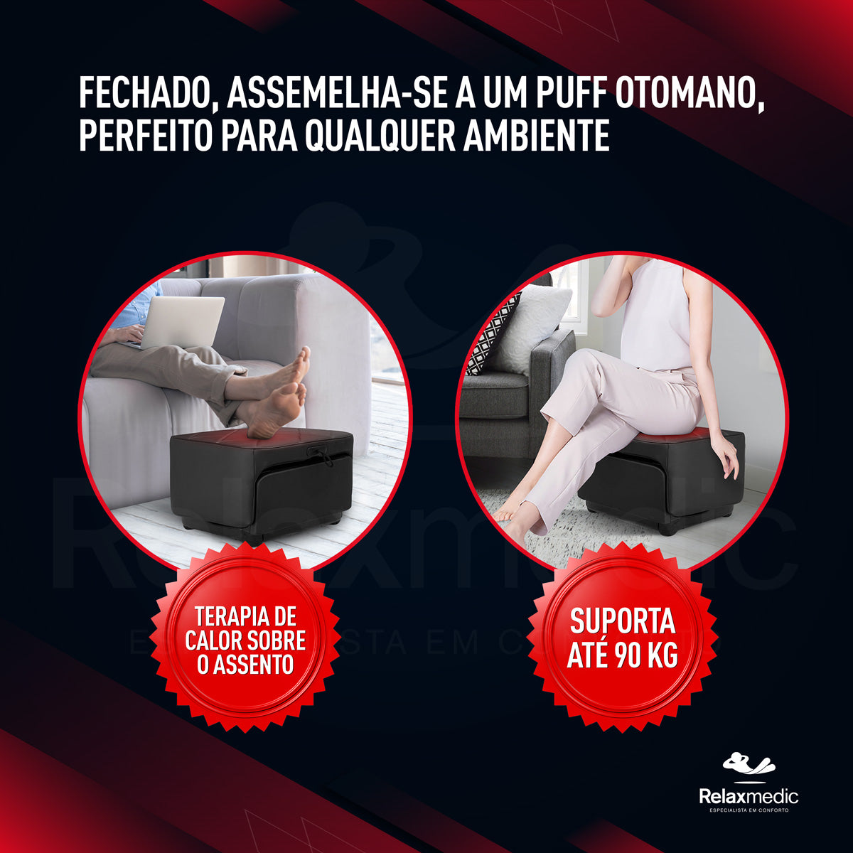 Massageador de Pés e Pernas Multi 4 em 1