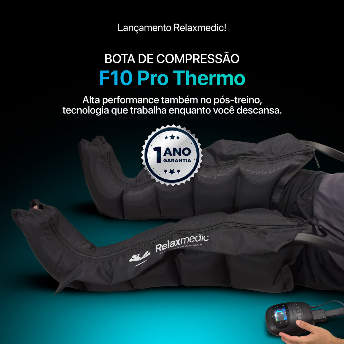 Bota De Compressão Pneumática F10 Pro Thermo