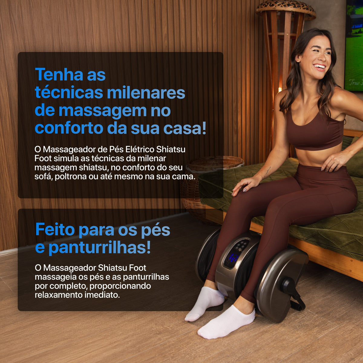 Massageador de Pés e Pernas Shiatsu Foot
