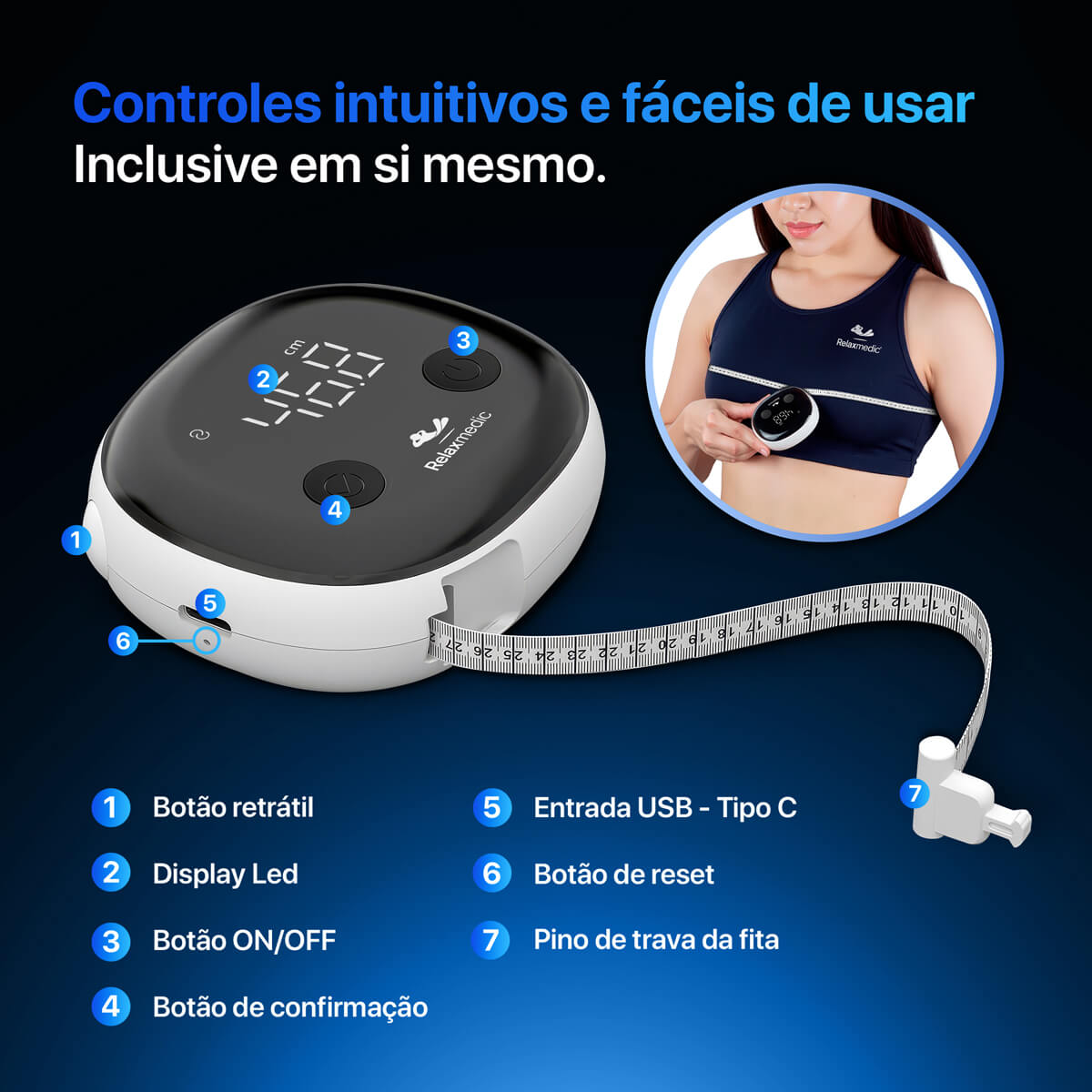 Fita Métrica Digital Smart RX20