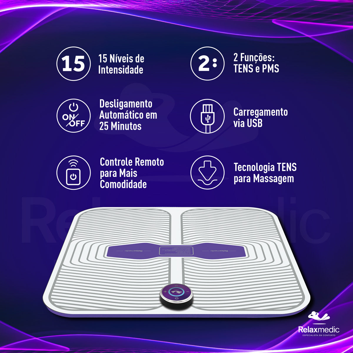 Pad Reposição Eletroestimulador Fisio Tens Pés