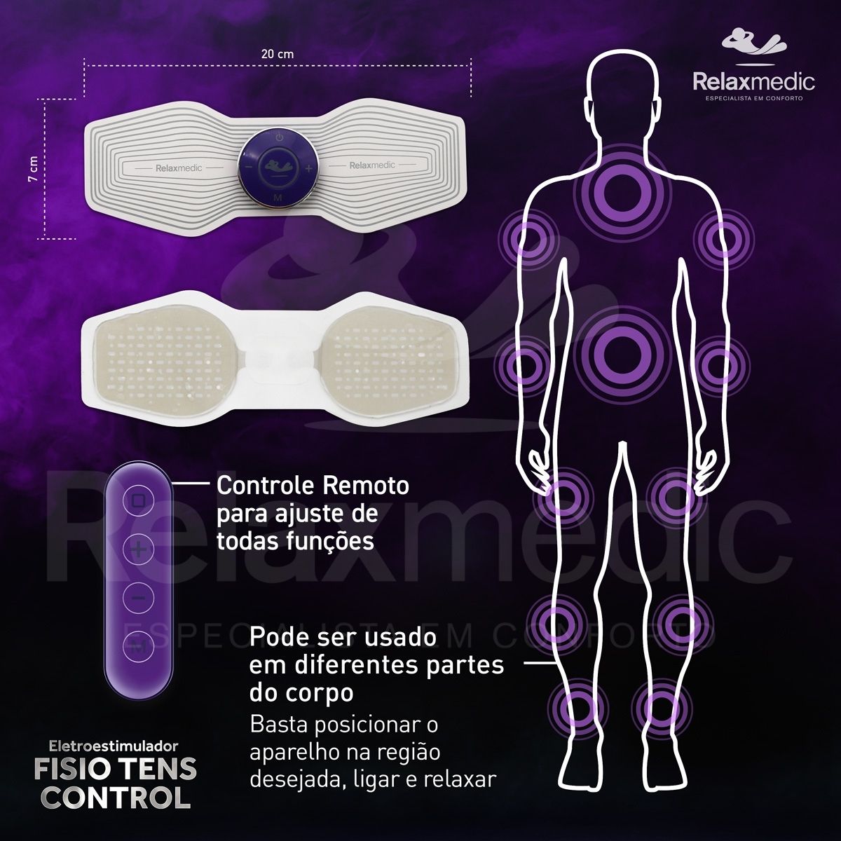 Eletroestimulador Fisio Tens Control