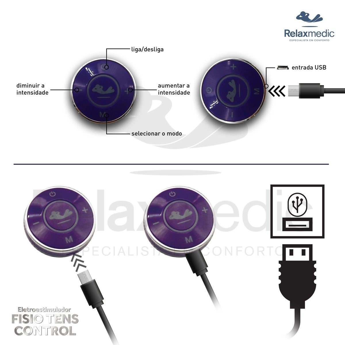 Eletroestimulador Fisio Tens Control