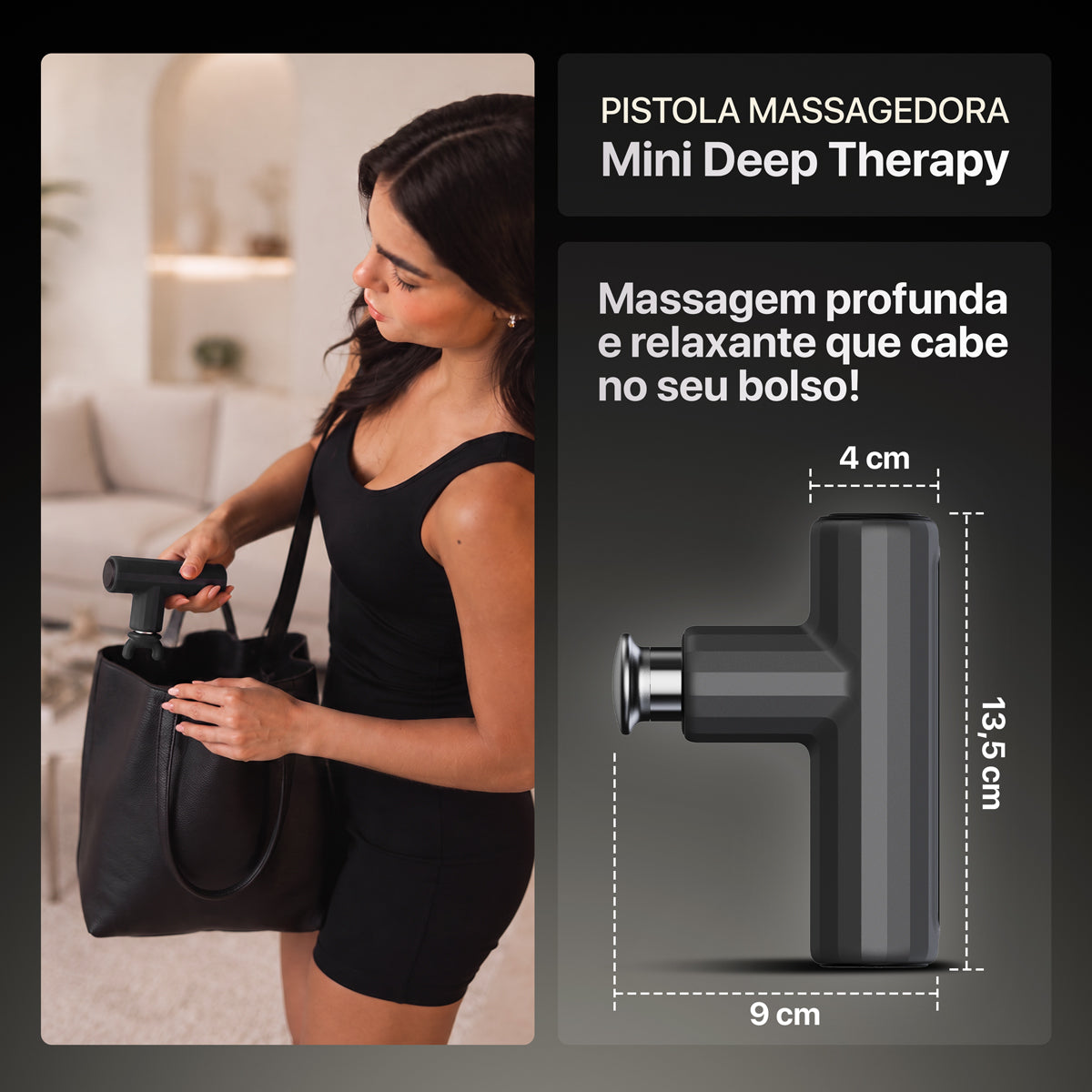 Pistola Massageadora Mini Deep Therapy
