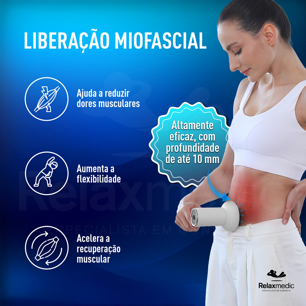 Massageador Elétrico Orbit Touch Sem Fio