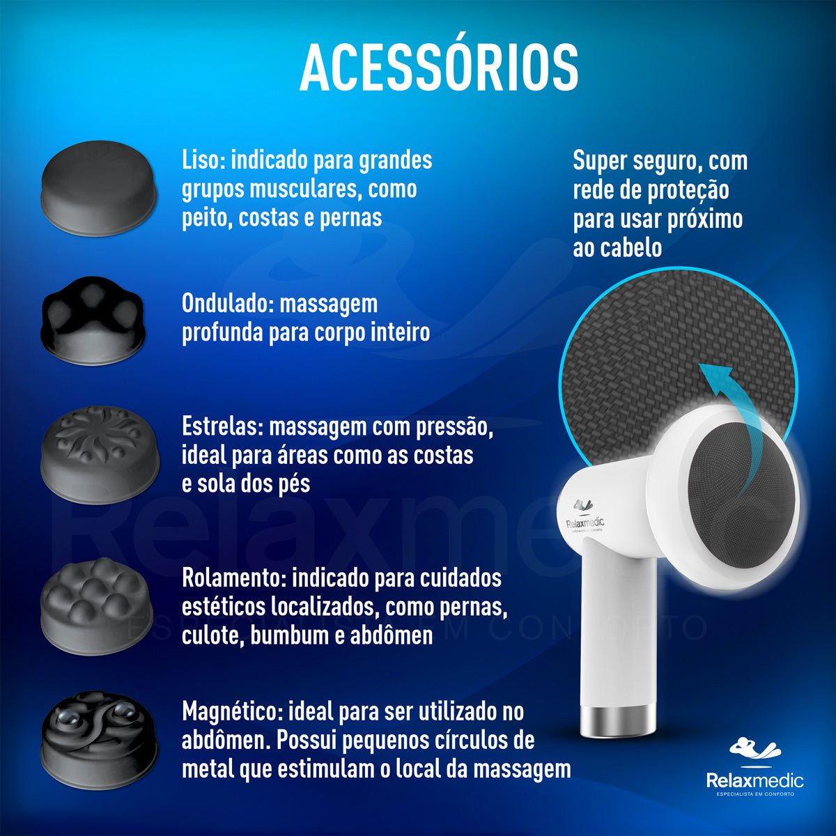 Massageador Elétrico Orbit Touch Sem Fio