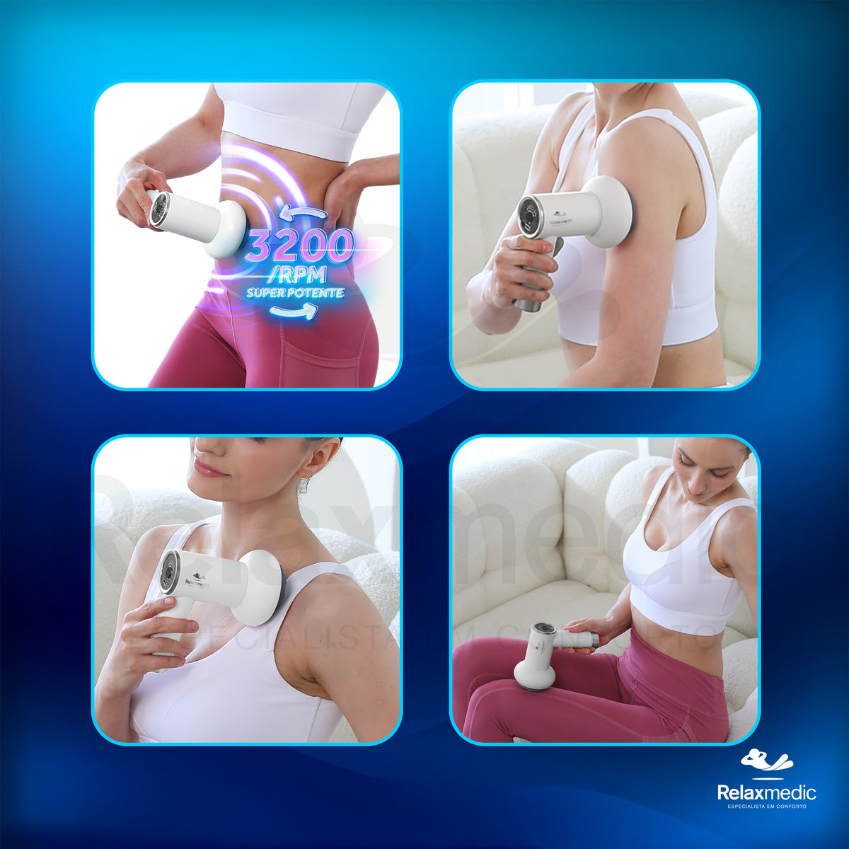 Massageador Elétrico Orbit Touch Sem Fio