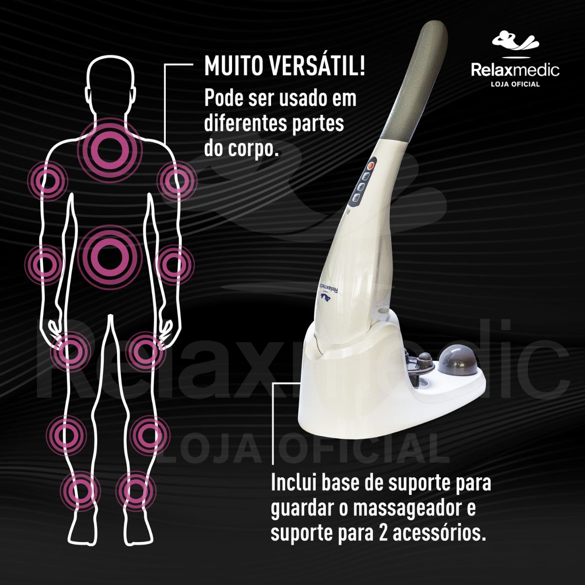 Massageador Elétrico Wireless Touch