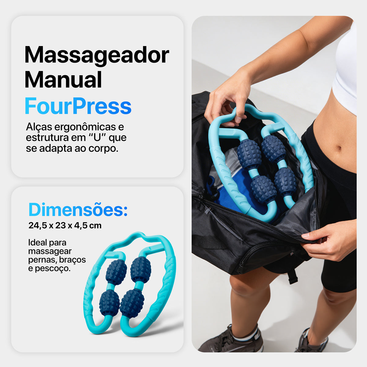Massageador Manual Four Press