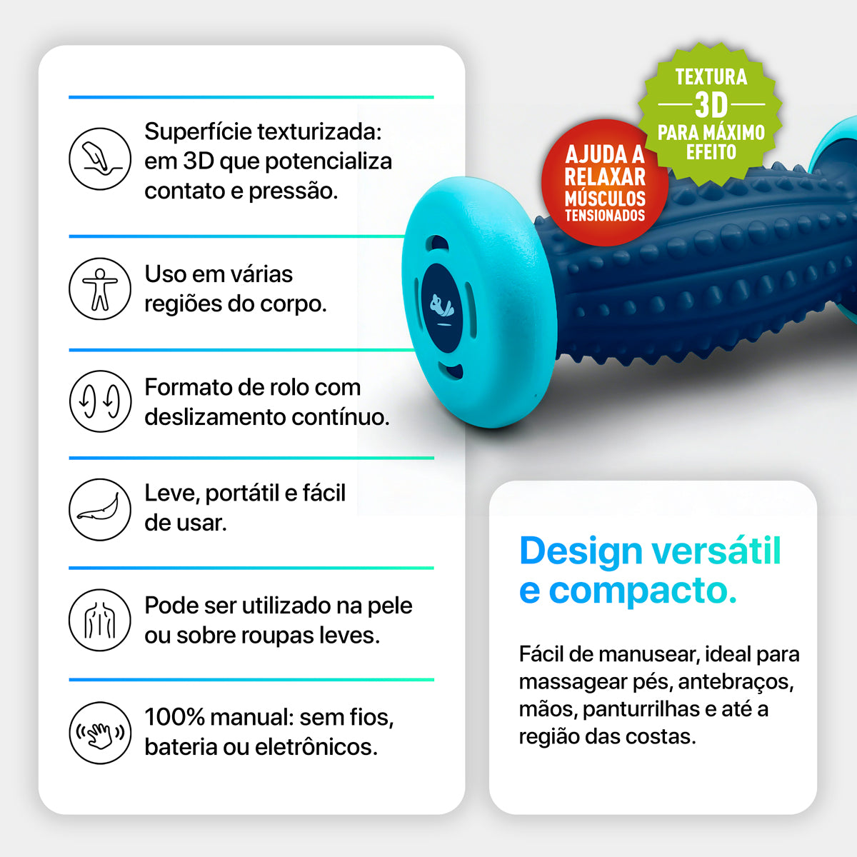 Massageador Manual Roll Press