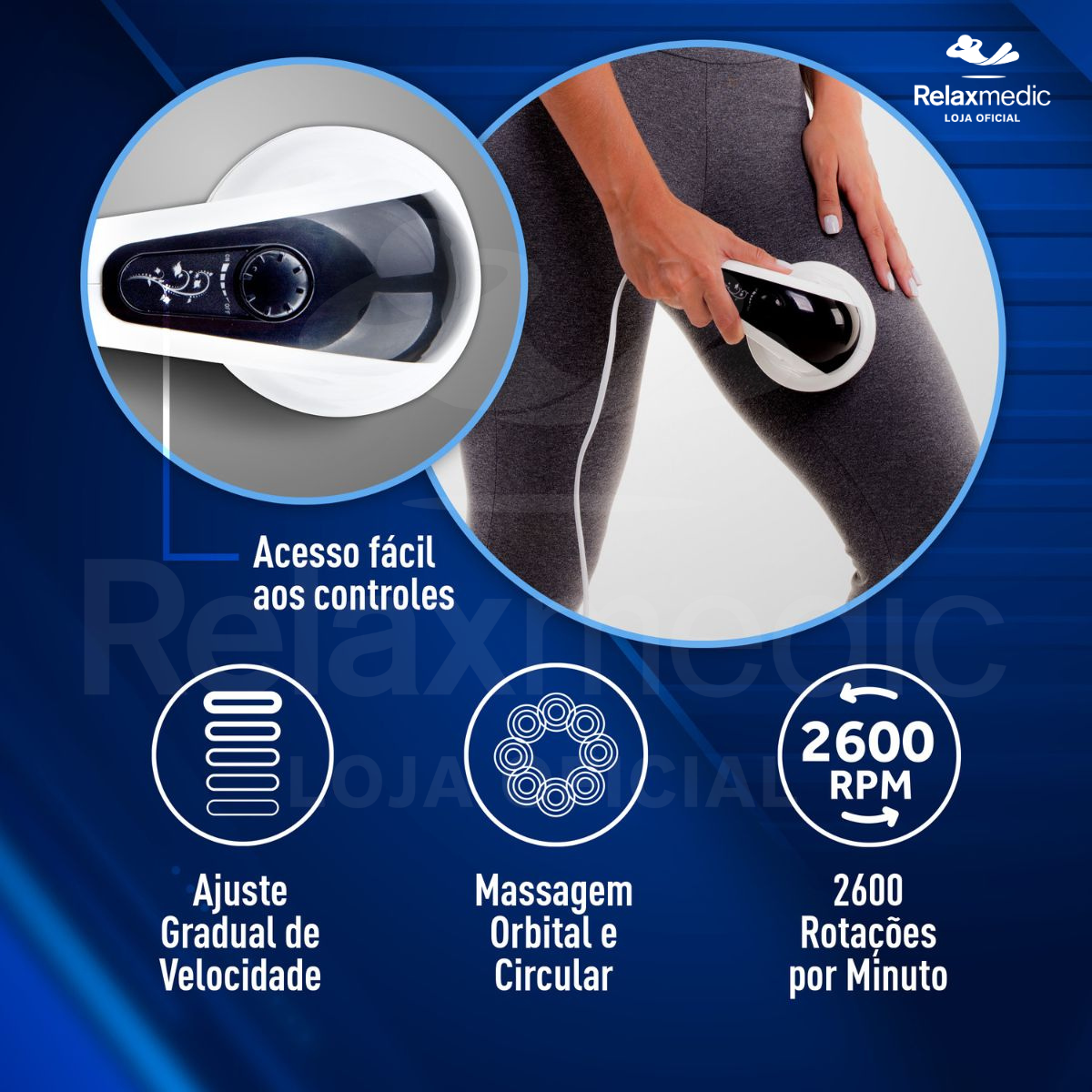 Massageador Elétrico Orbit 2600 Com Fio