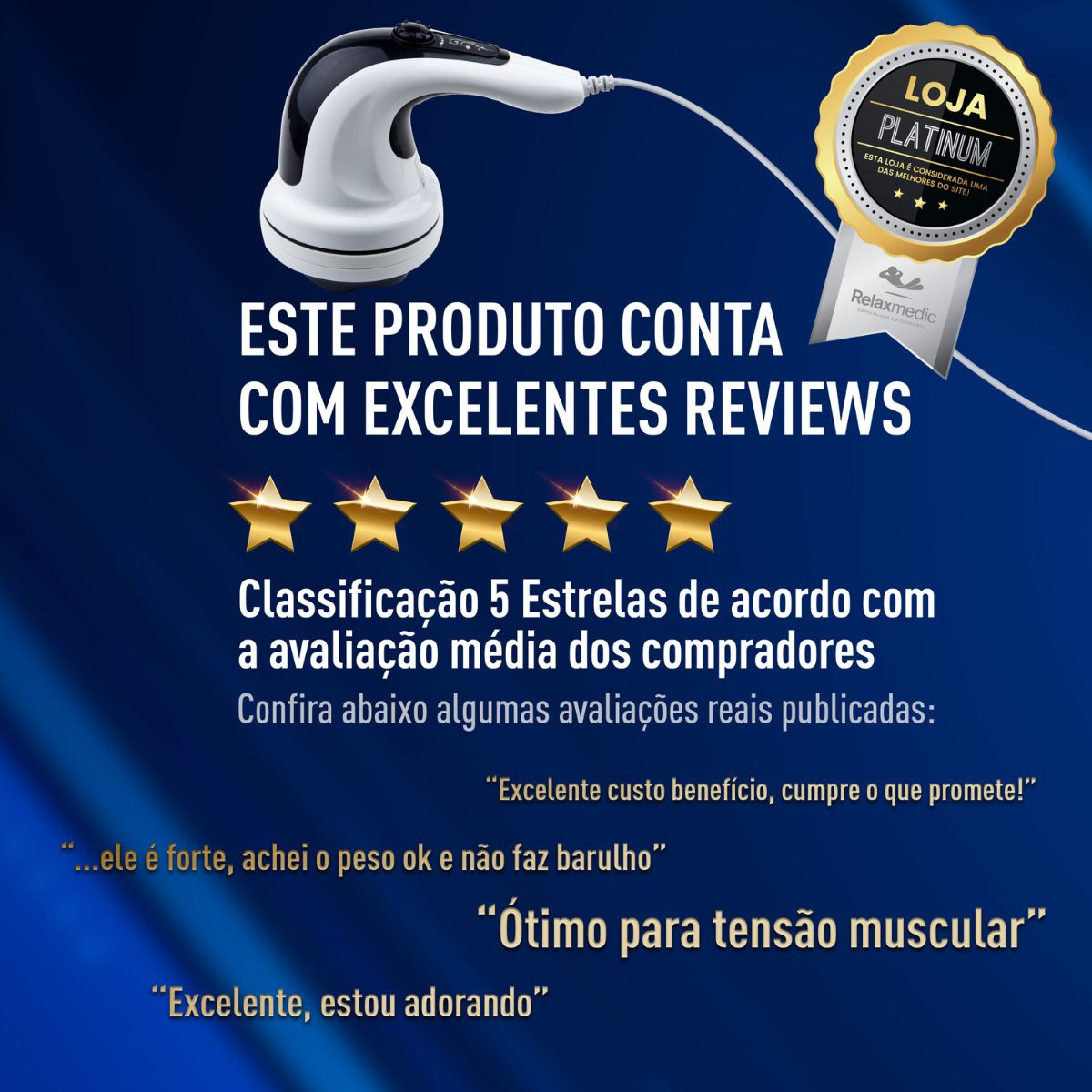 Massageador Elétrico Orbit 2600 Com Fio