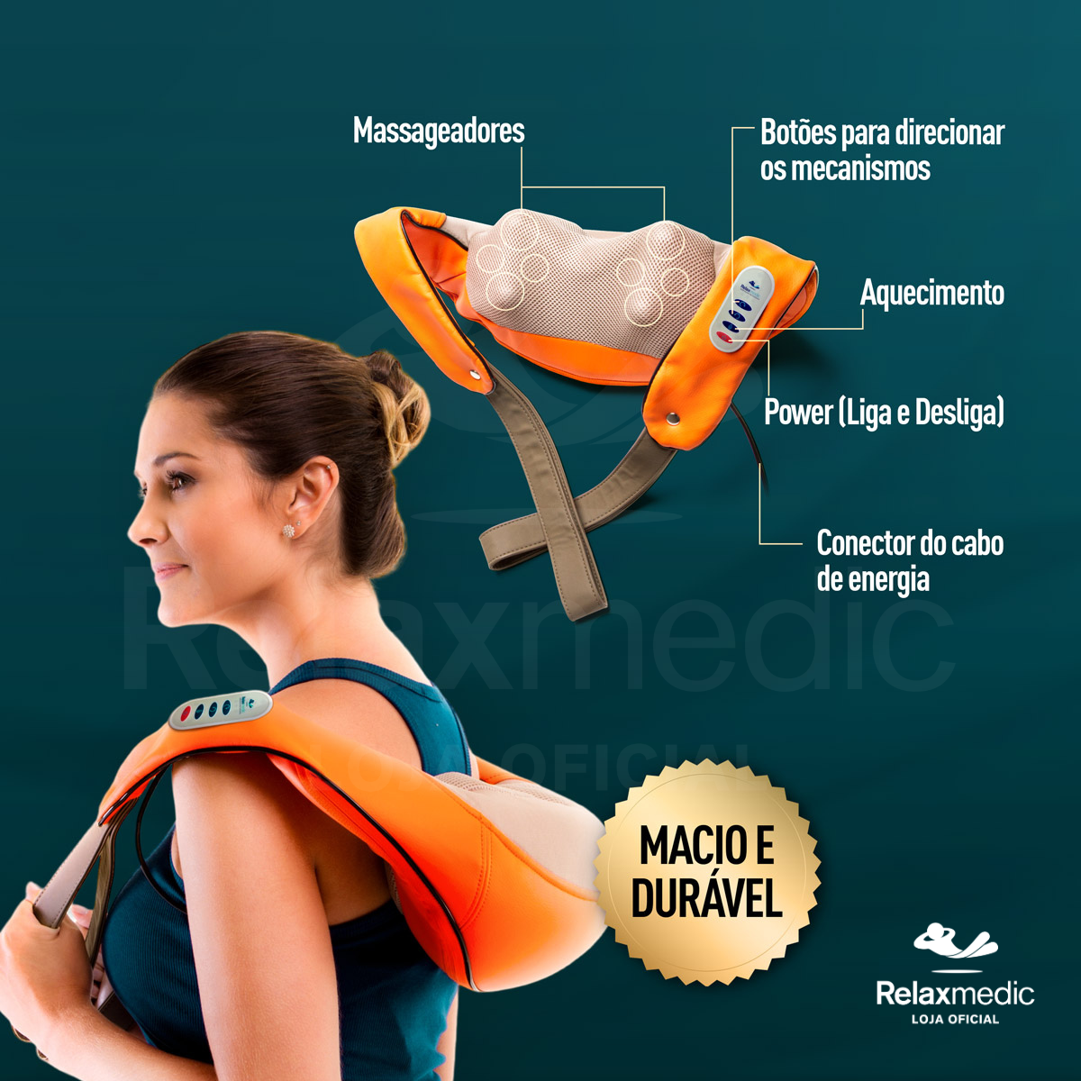 Massageador Elétrico Shiatsu Neck Plus