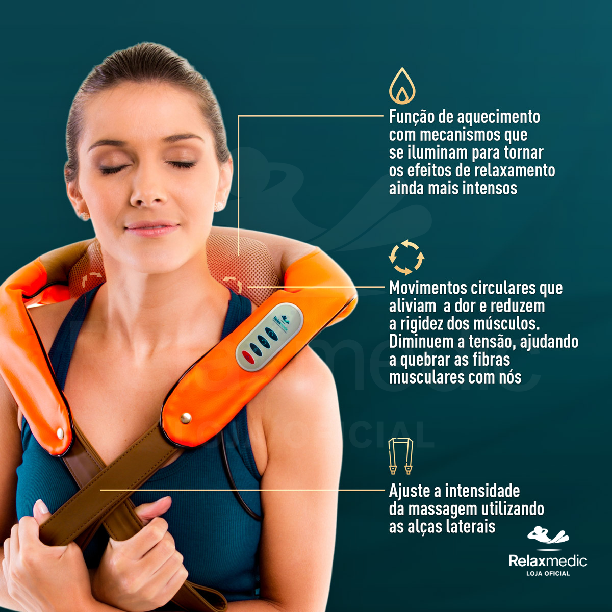 Massageador Elétrico Shiatsu Neck Plus