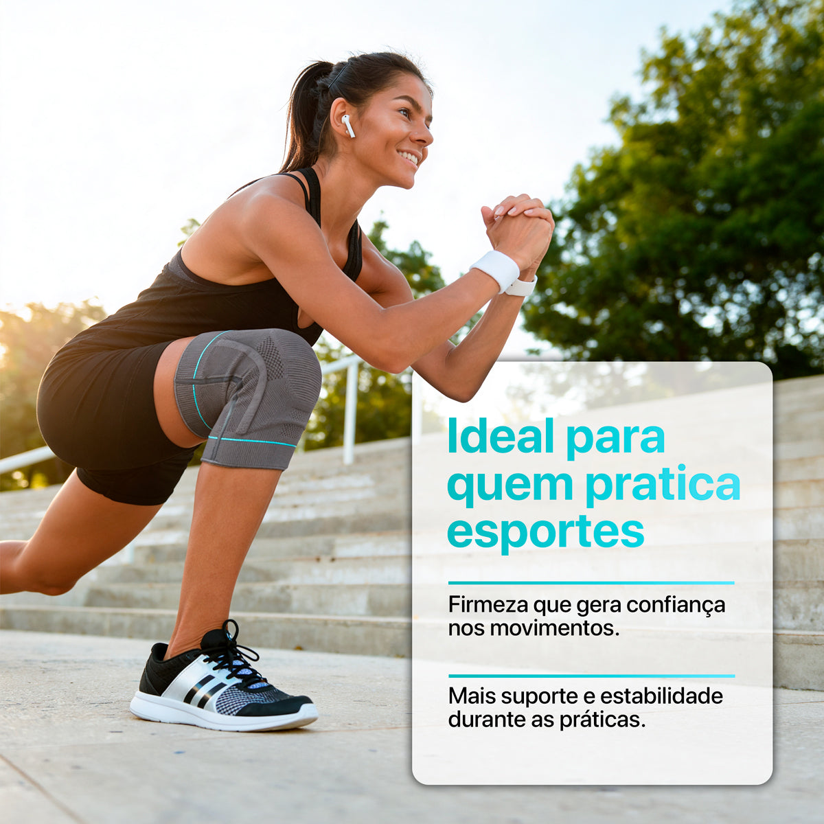 Joelheira Elástica de Compressão Aderis