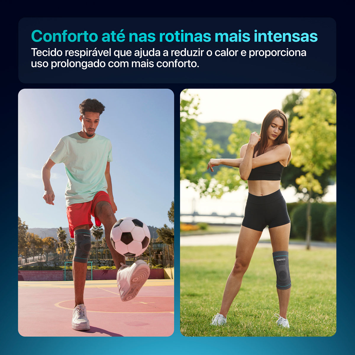 Joelheira Elástica de Compressão Aderis