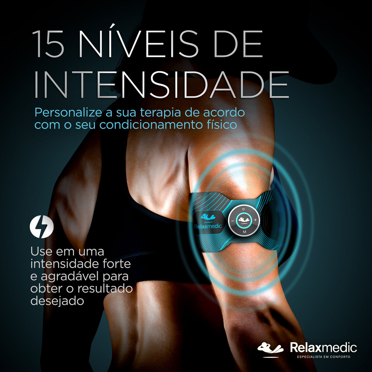 Eletroestimulador Muscular Braço Power Relax