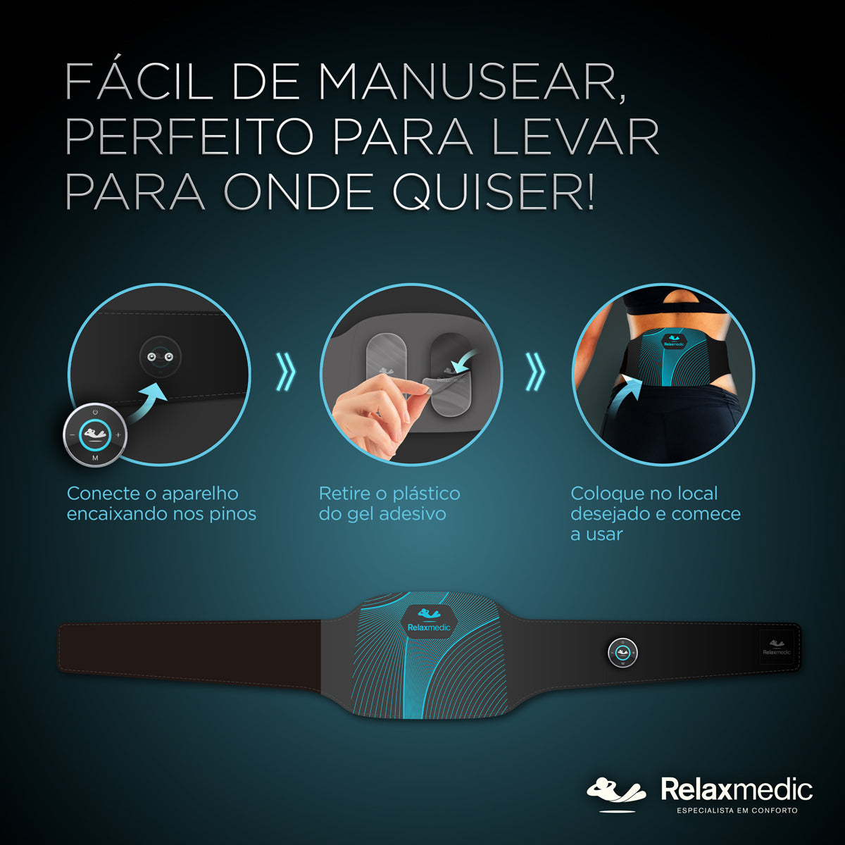 Eletroestimulador Muscular Costas Power Relax