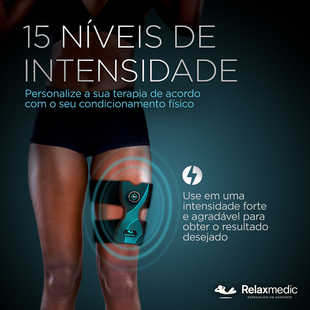 Eletroestimulador Muscular Pernas Power Relax