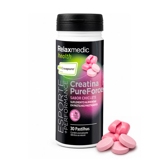 Creatina Pure Force - Sabor Chiclete