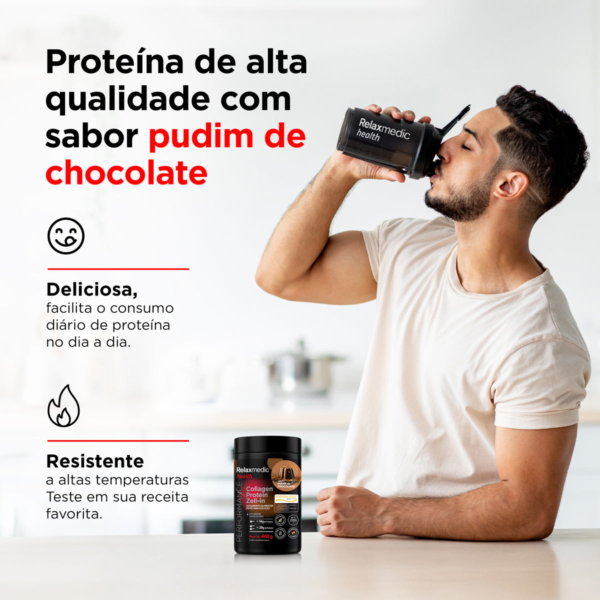 Collagen Protein Zell-In Pudim de Chocolate